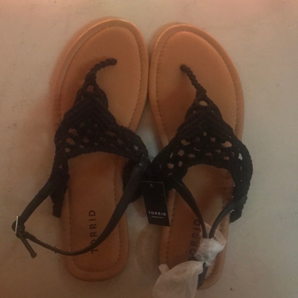 Woven flip flops